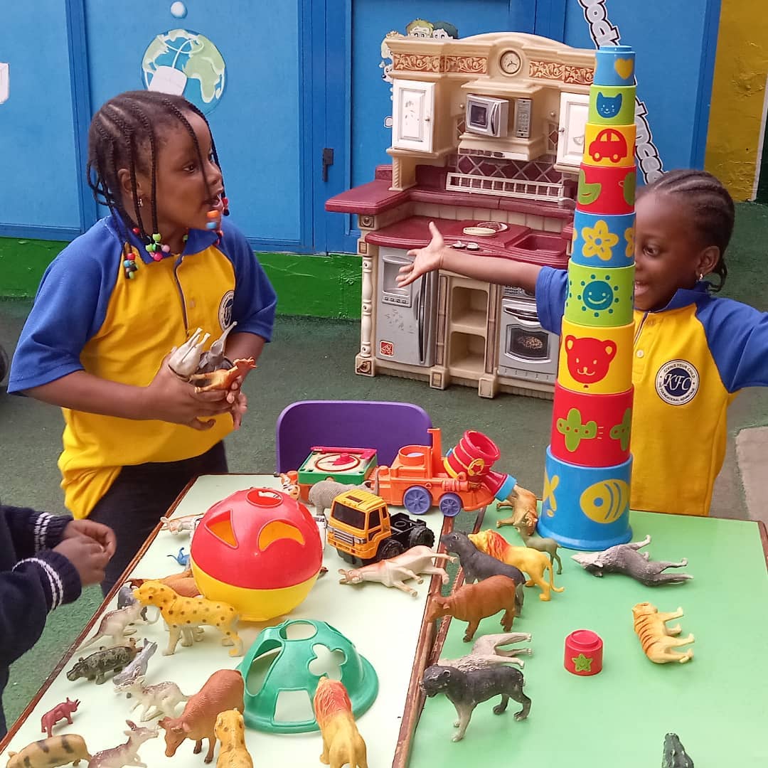 Nursery children playing